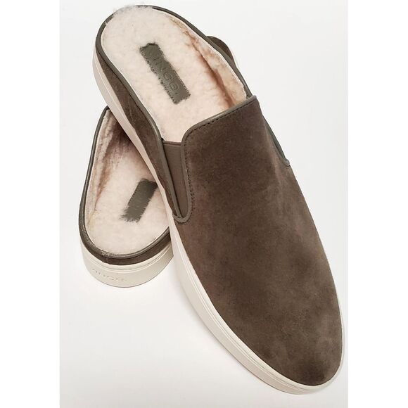 Vince Shoes Vince Sneakers Verrell Suede Shearling Mule Us40eu